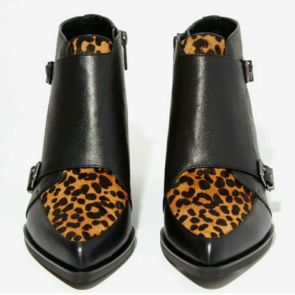 SAM EDELMAN Reese Pony Hair Leather
Ankle Boots